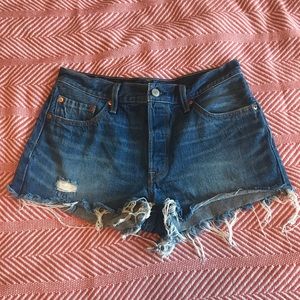 Levi’s Distressed Denim Shorts